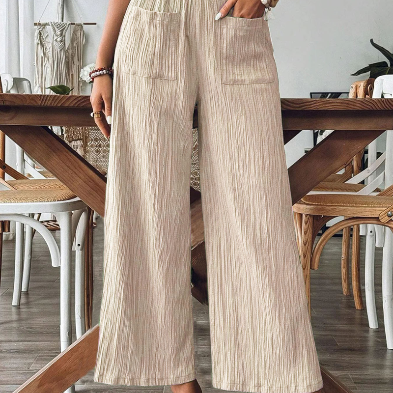 【S-2XL】🌿Női kényelmes, egyszínű, bő szabású nadrág