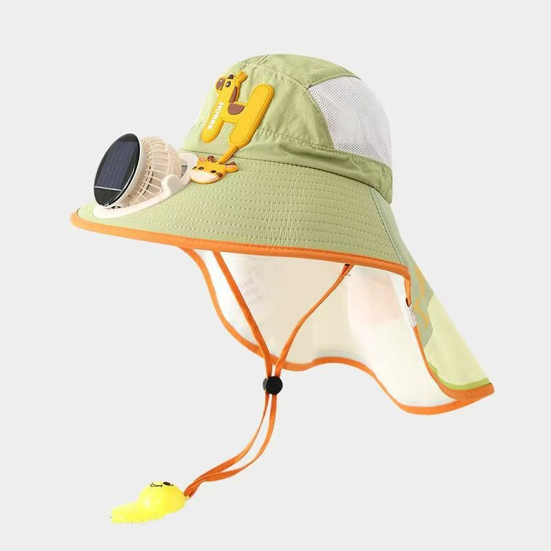 🌞Napvédő sapka beépített ventilátorral