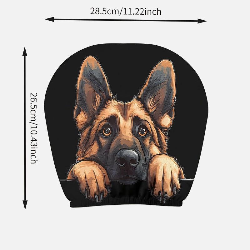 👻Vicces arcú mintás fejtámla-huzat – autó belső kiegészítő