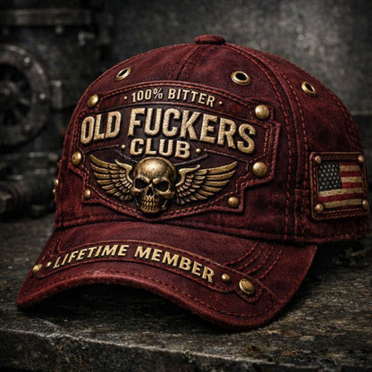✨Old Fuckers Club - 🧢3D-s retro baseball sapka