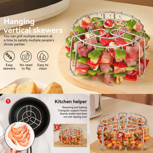 【🔥3+1 ingyen】🍢Légsütő-nyársatartó