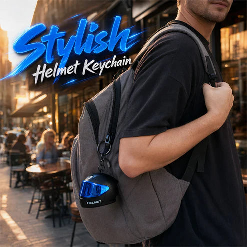 【🔥1+1 ingyen】🏍️Újszerű mini motoros sisakos kulcstartó