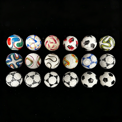 🏆⚽ Kézzel készített mini focilabda-kollekció (1970–2026) – 🎉2026-os világbajnoksági akció
