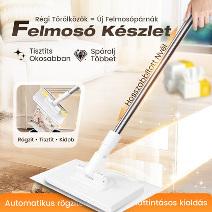 🧹Négyszögletes lapos felmosó - 🧼Adj új életet a szobádnak