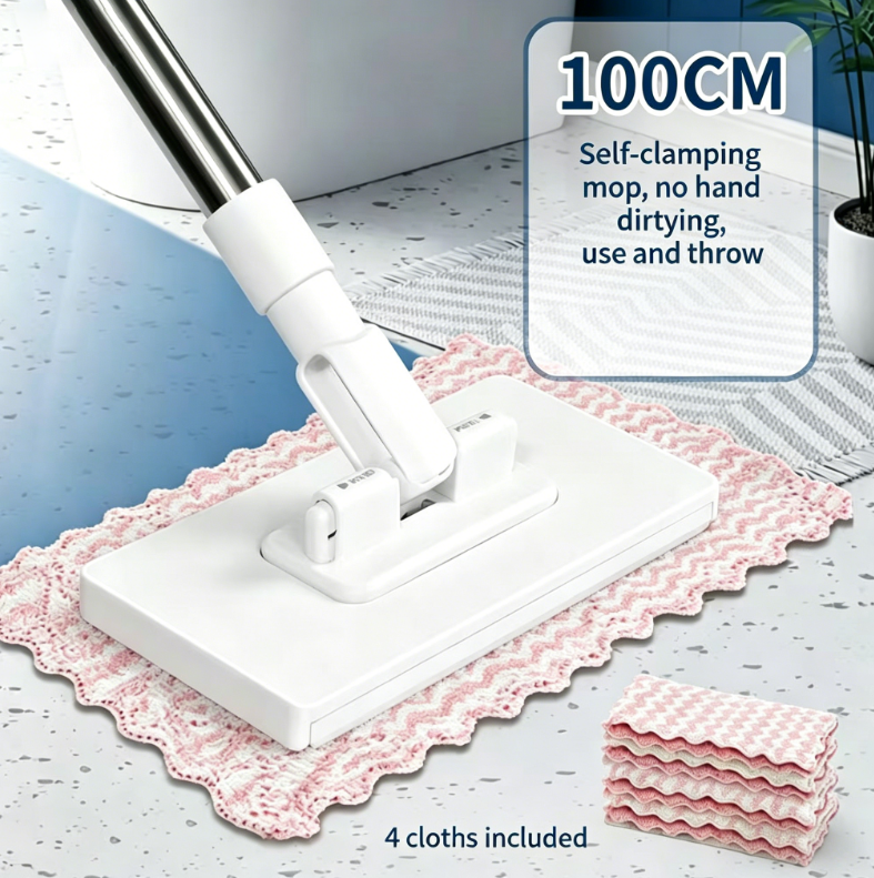 🧹Négyszögletes lapos felmosó - 🧼Adj új életet a szobádnak