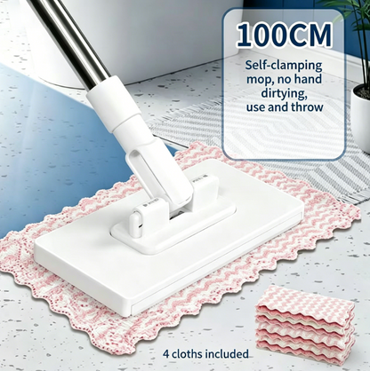 🧹Négyszögletes lapos felmosó - 🧼Adj új életet a szobádnak