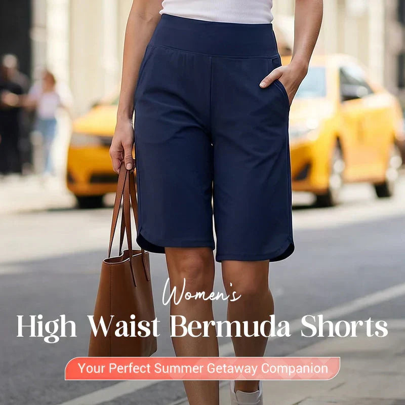 【🔥S-2XL】🩳Női magas derekú jógashort zsebekkel