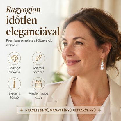 💎✨Aszimmetrikus spirál és csepp alakú fülbevaló