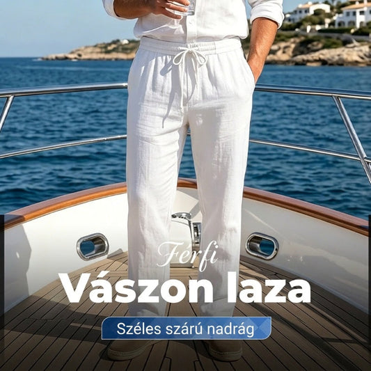 【💯S-3XL】🌿Férfi szabadidőruha, lenvászon nadrág