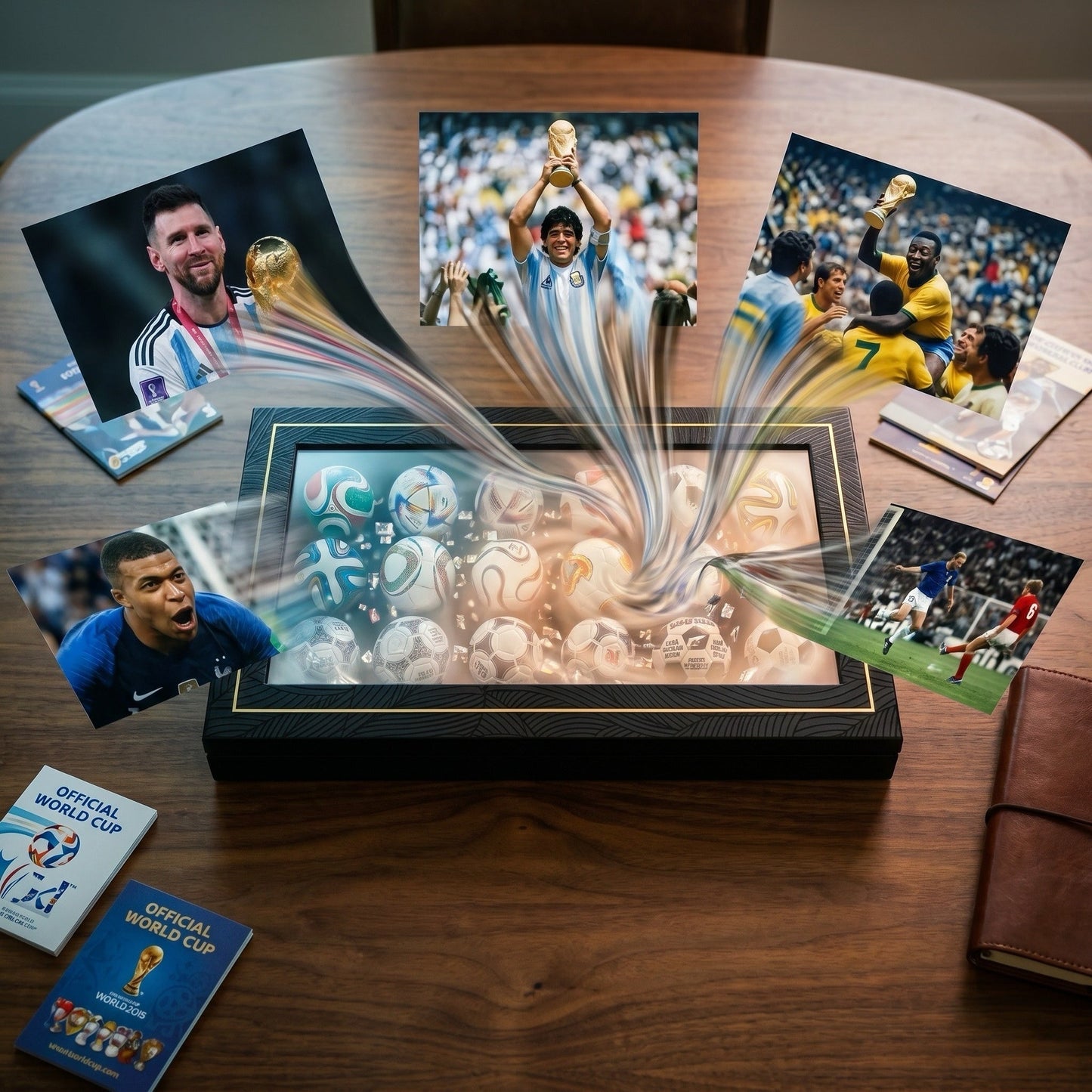 🏆⚽ Kézzel készített mini focilabda-kollekció (1970–2026) – 🎉2026-os világbajnoksági akció