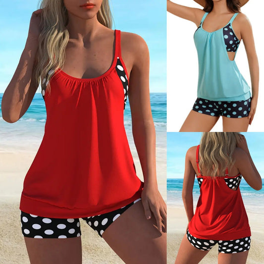 【🏖️M-3XL】👙 Női kétrészes fürdőruha borsószemekkel