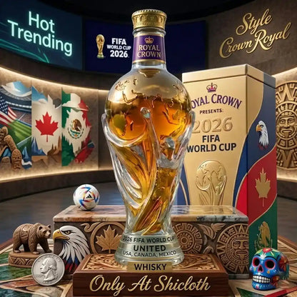 🏆⚽ 2026-os FIFA világbajnokság különkiadású whisky-palack