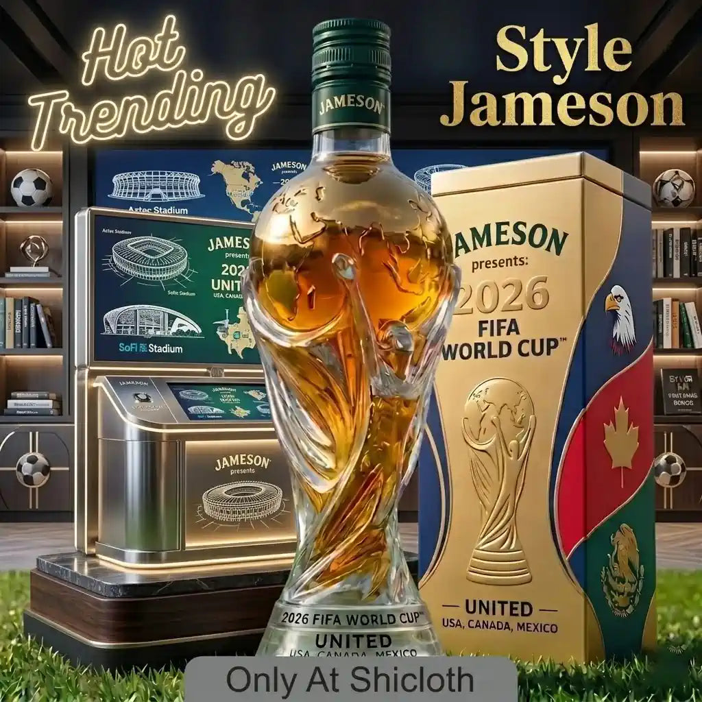 🏆⚽ 2026-os FIFA világbajnokság különkiadású whisky-palack