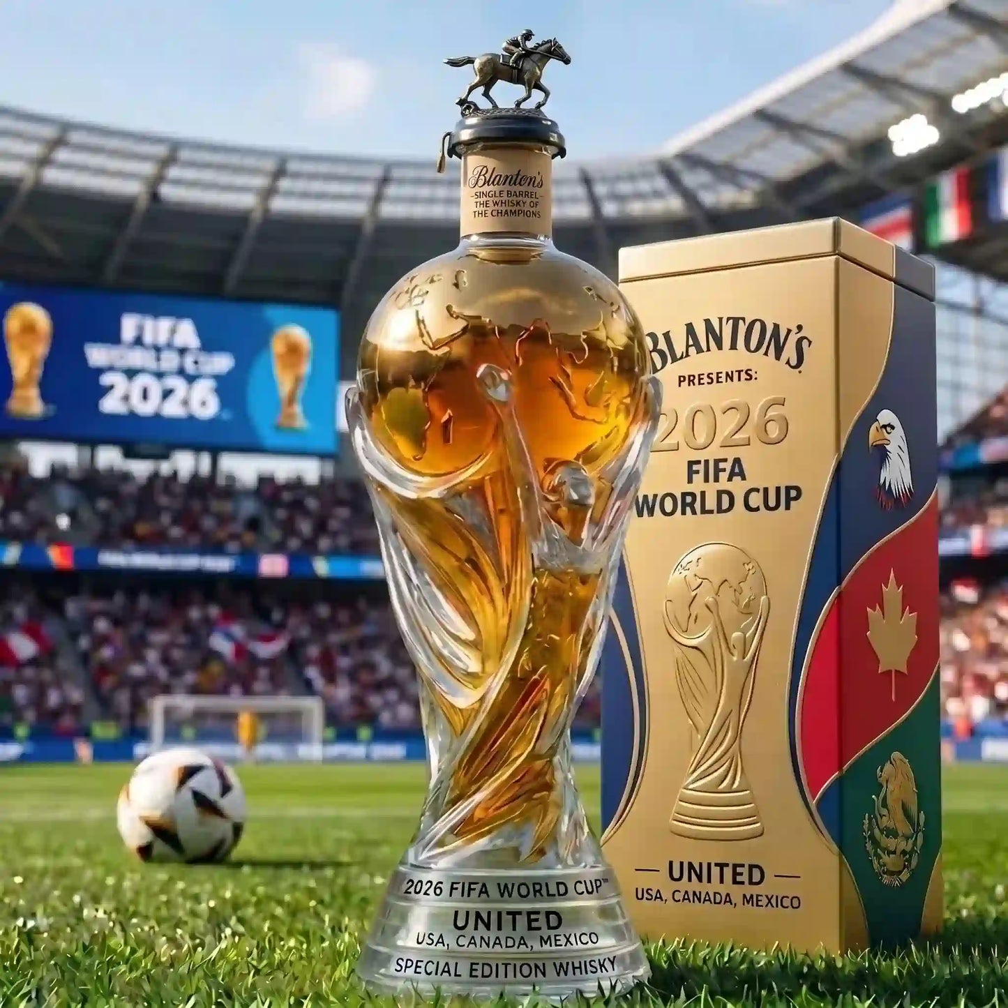 🏆⚽ 2026-os FIFA világbajnokság különkiadású whisky-palack
