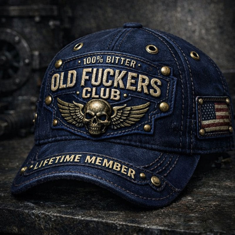 ✨Old Fuckers Club - 🧢3D-s retro baseball sapka