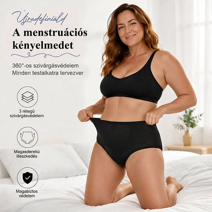 【🔥1 készlet 3 db】💖Magas derékú, szivárgásgátló funkcióval ellátott higiéniai bugyi