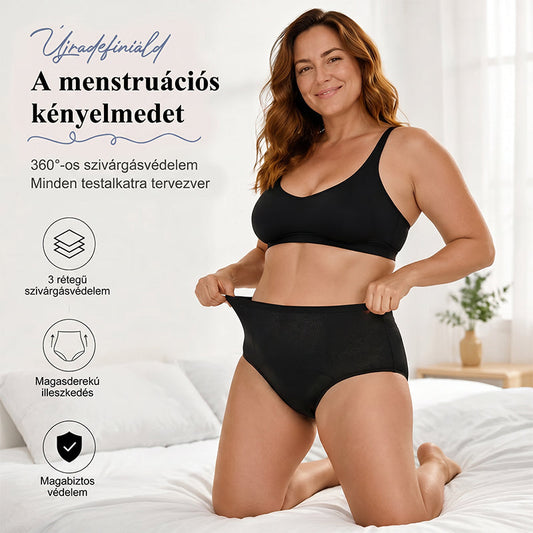 【🔥1 készlet 3 db】💖Magas derékú, szivárgásgátló funkcióval ellátott higiéniai bugyi