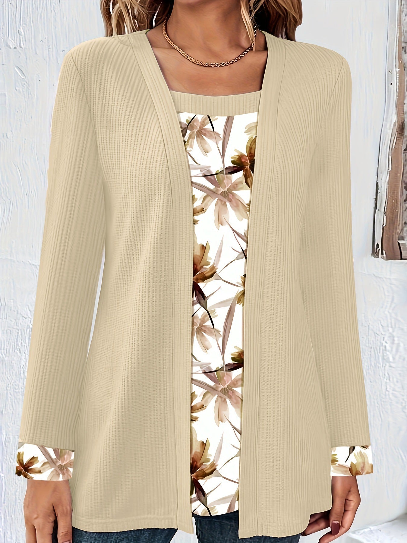 【S-2XL】👚Női alkalmi divatos patchwork felső