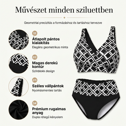 【🌊S-3XL】👙Női magas derekú kétrészes bikini szett
