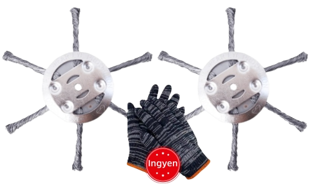 🔥 Cserélhető vágófej fűnyíróhoz / szálvágóhoz – acél vágófej fűnyíráshoz 🌿✂️⚙️