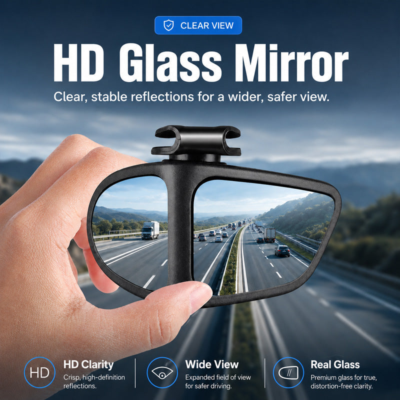 🚗360°-os, holttér-kijelzővel ellátott széles látószögű visszapillantó tükör