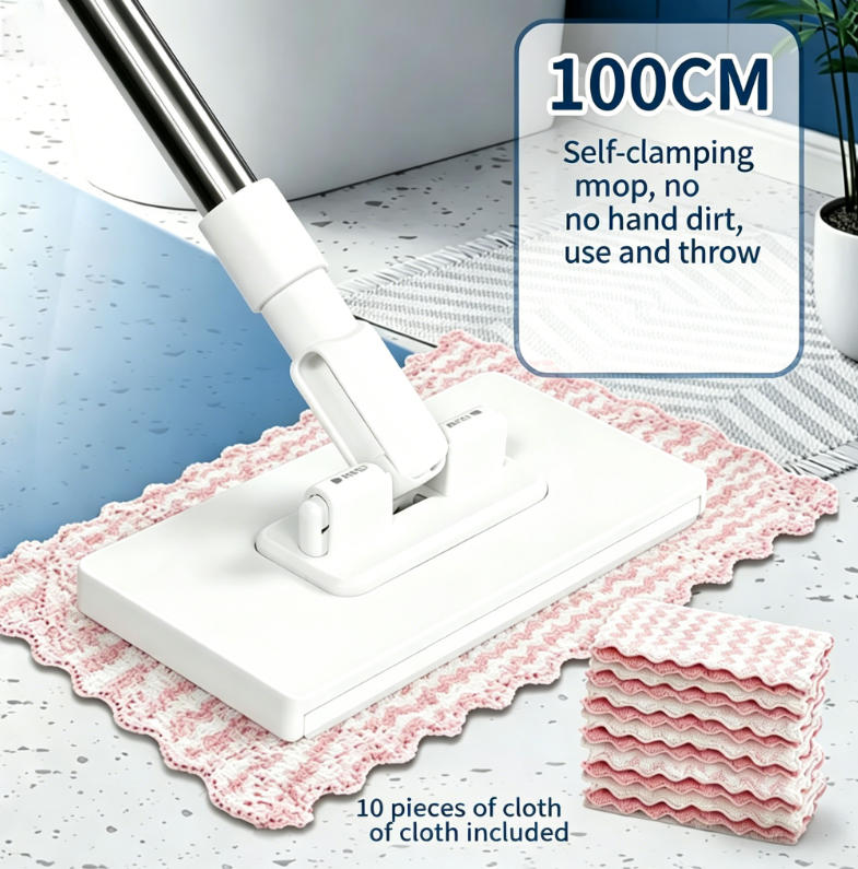 🧹Négyszögletes lapos felmosó - 🧼Adj új életet a szobádnak