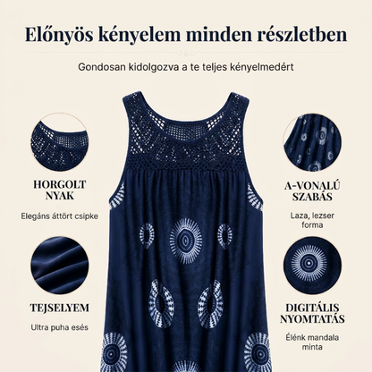 【S-5XL】👗Nyomtatott ujjatlan nyári női ruhák