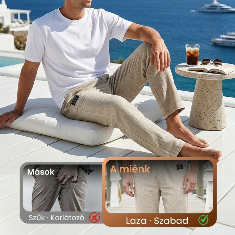 【✨S-5XL】👖Légáteresztő férfi egyenes nadrág