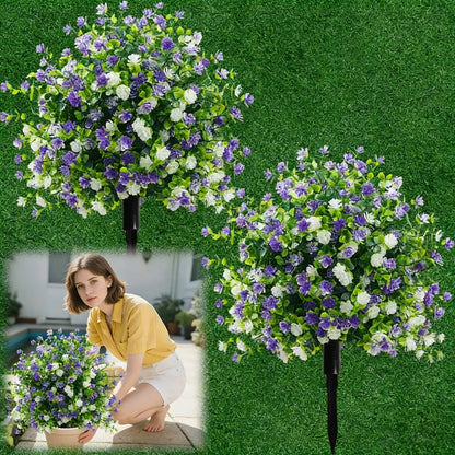【🔥2+1 ingyen】🌸Műfák cserépben, talajba szúrható rögzítőkarókkal