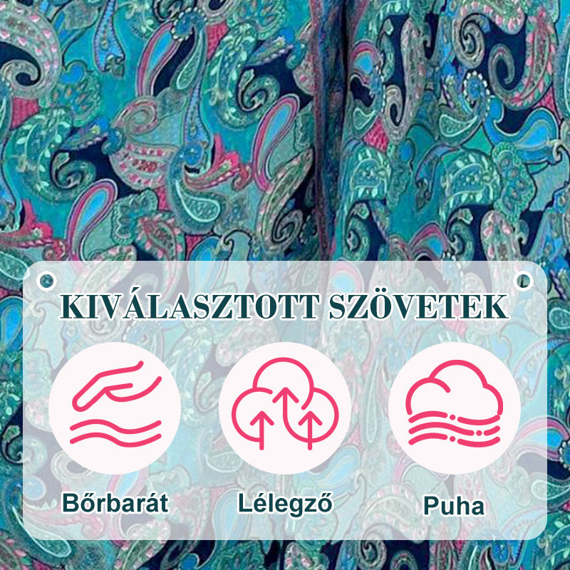 【🌸M-2XL】💕Elasztikus derekú nadrág etnikai mintával