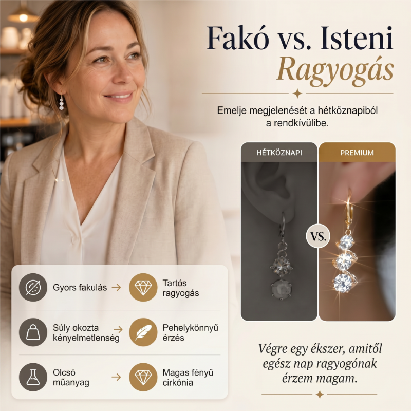 💎✨Aszimmetrikus spirál és csepp alakú fülbevaló
