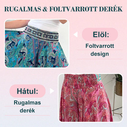 【🌸M-2XL】💕Elasztikus derekú nadrág etnikai mintával