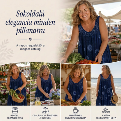【S-5XL】👗Nyomtatott ujjatlan nyári női ruhák