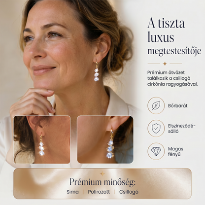 💎✨Aszimmetrikus spirál és csepp alakú fülbevaló