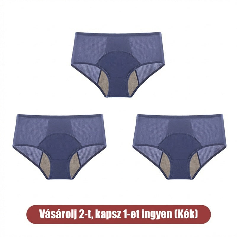 【🔥1 készlet 3 db】💖Magas derékú, szivárgásgátló funkcióval ellátott higiéniai bugyi