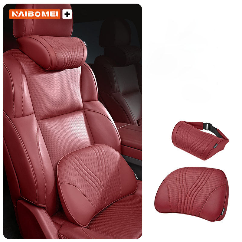 🚗 Prémium autós fejtámasz + deréktámasz párna szett