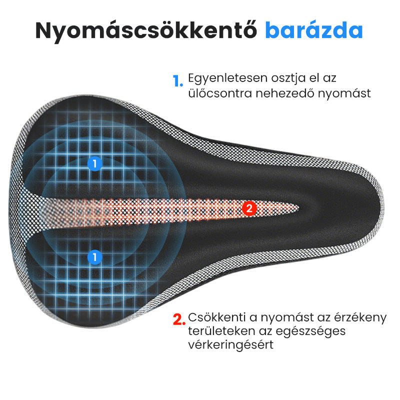 🔥Nagyon rugalmas kerékpárnyereg - 🚴‍♂️Kényelmes kerékpározási élményt nyújt