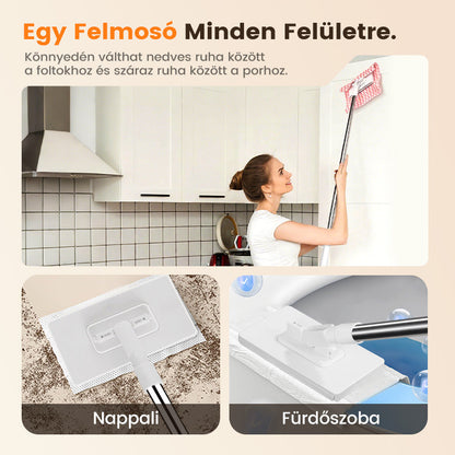 🧹Négyszögletes lapos felmosó - 🧼Adj új életet a szobádnak