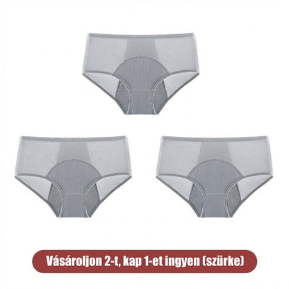 【🔥1 készlet 3 db】💖Magas derékú, szivárgásgátló funkcióval ellátott higiéniai bugyi