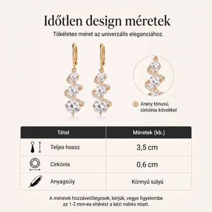 💎✨Aszimmetrikus spirál és csepp alakú fülbevaló