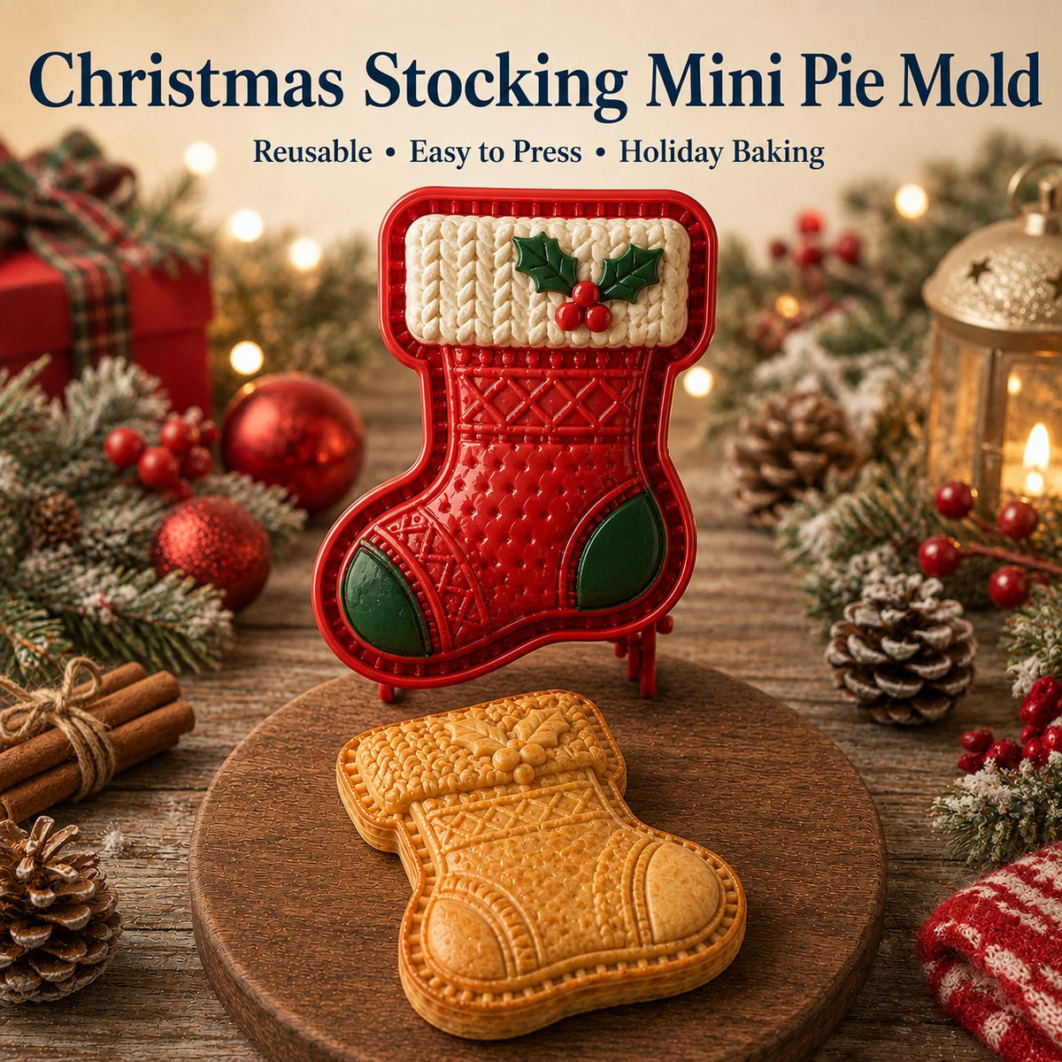 🎄 8-Design karácsonyi mini piteformák gyűjteménye