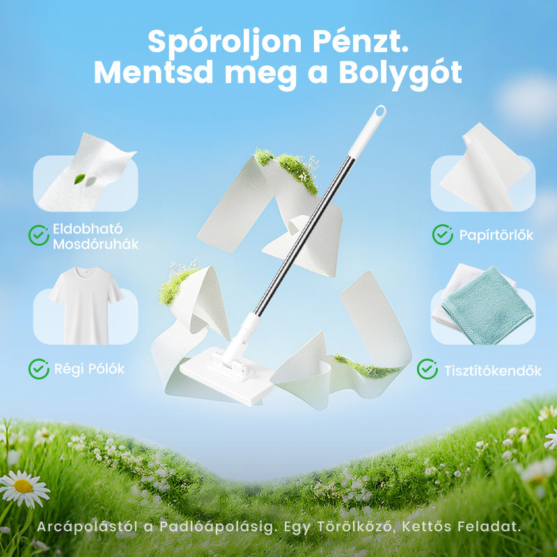 🧹Négyszögletes lapos felmosó - 🧼Adj új életet a szobádnak