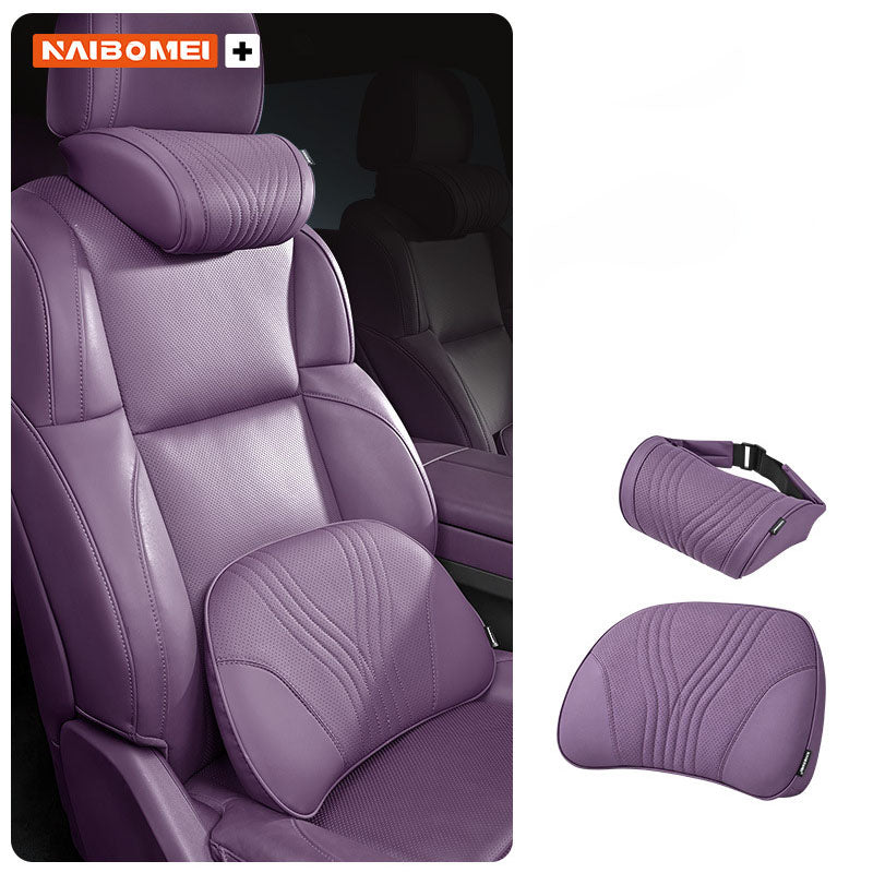 🚗 Prémium autós fejtámasz + deréktámasz párna szett