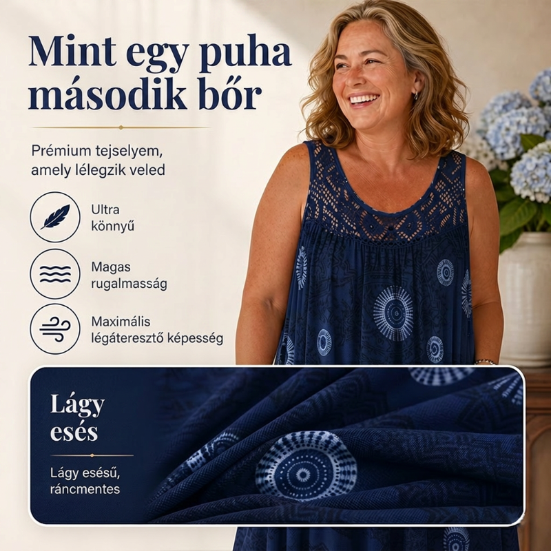 【S-5XL】👗Nyomtatott ujjatlan nyári női ruhák
