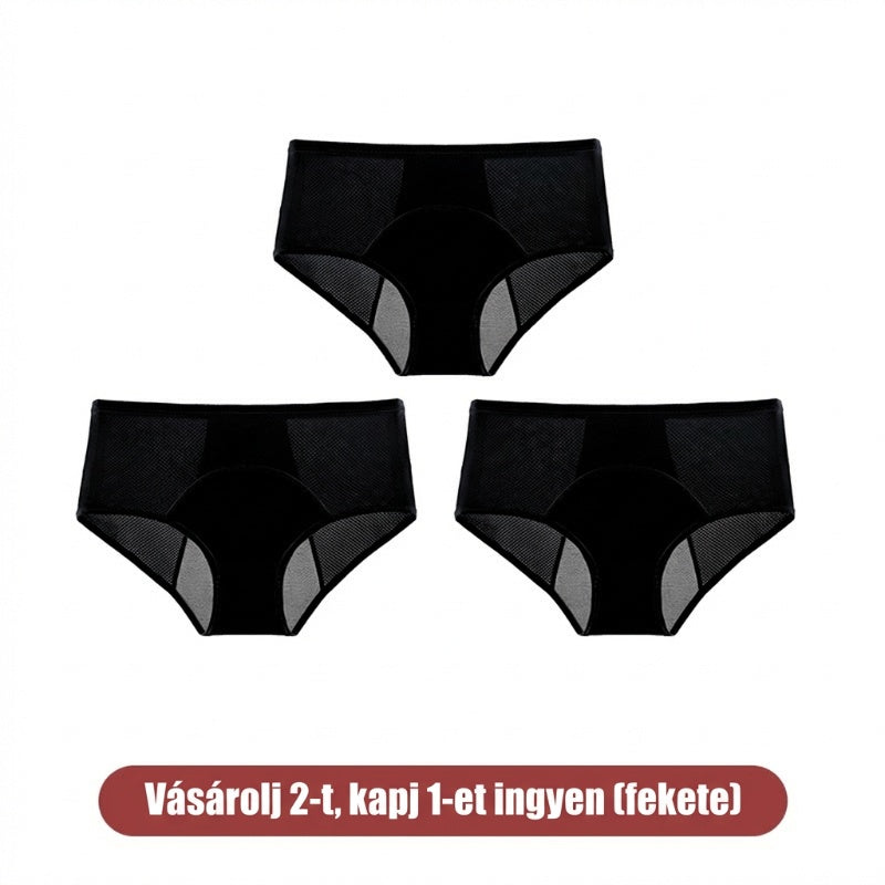 【🔥1 készlet 3 db】💖Magas derékú, szivárgásgátló funkcióval ellátott higiéniai bugyi