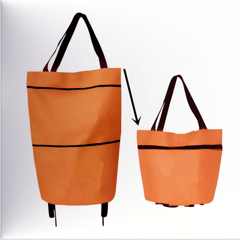 🛍️✨Átalakítható bevásárlótáska – elrejti a kerekeket, 20 kg-ot bír, cipzárral bővíthető!
