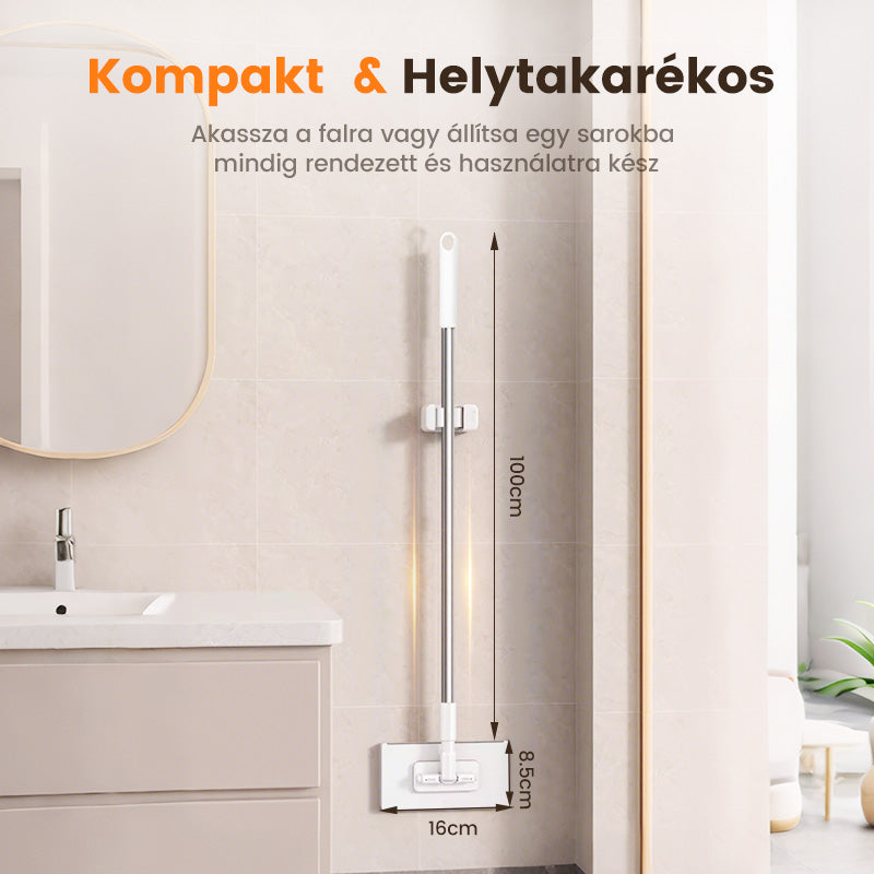 🧹Négyszögletes lapos felmosó - 🧼Adj új életet a szobádnak