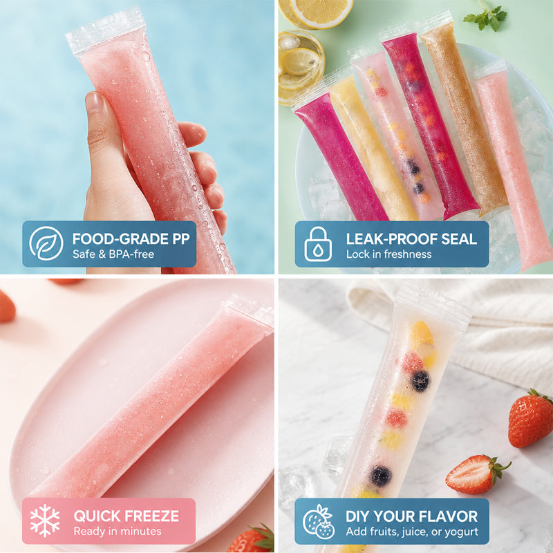 🍦Eldobható jégkrémes zacskók – Házi jégkrém-formák saját kezűleg