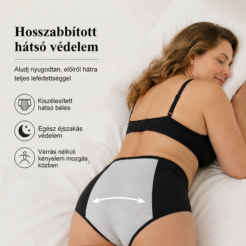 【🔥1 készlet 3 db】💖Magas derékú, szivárgásgátló funkcióval ellátott higiéniai bugyi