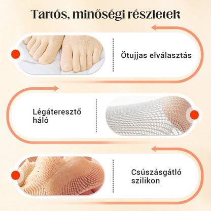 【🔥1 készlet 10 pár】🧦Uniszex láthatatlan korrekciós ötujjú zokni